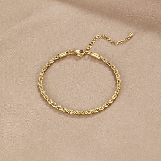 Twisted Chic Armband | Goud