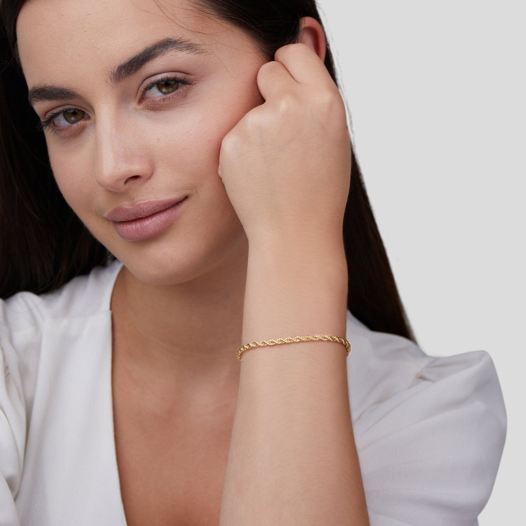 Twisted Chic Armband | Goud