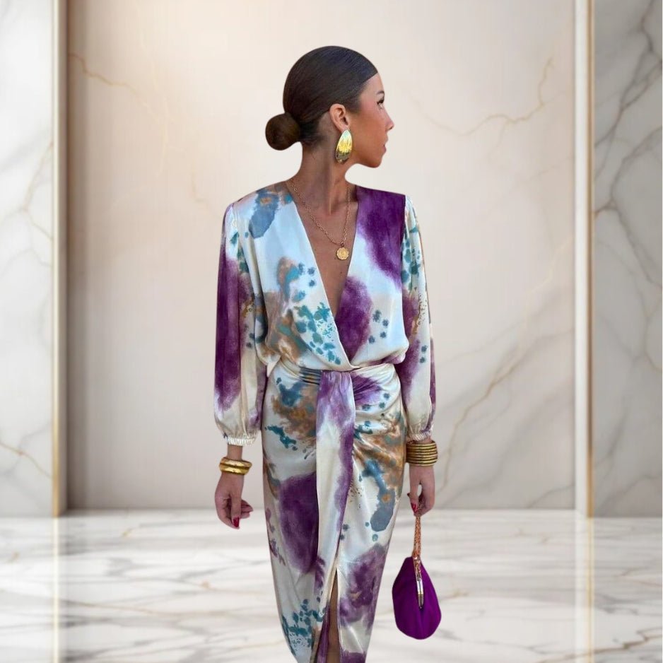 Valeria | Elegante jurk met strik in de taille