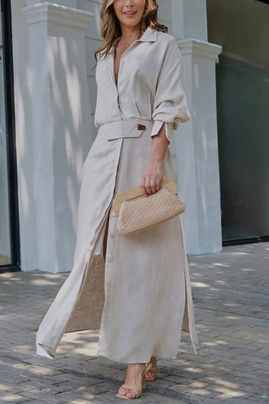 Valéria | Maxi-jurk met V-hals