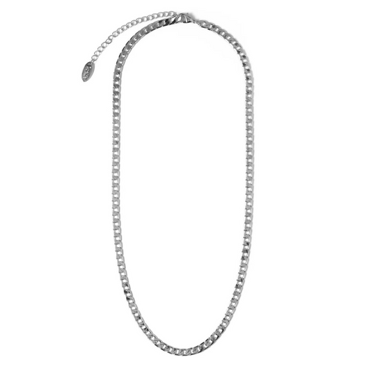 Flat Link Curb Ketting | Witgoud
