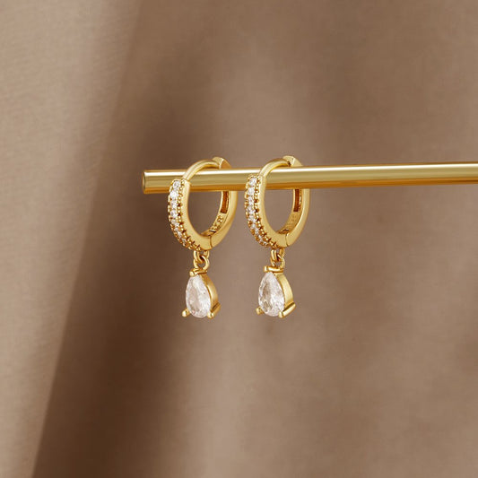 Premium Kristallen Oorbellen | goud