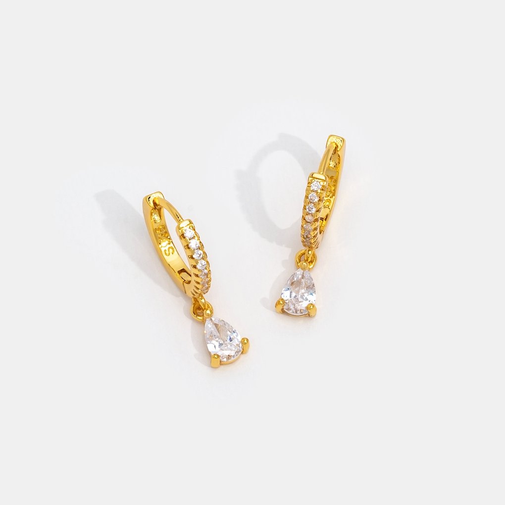 Premium Kristallen Oorbellen | goud